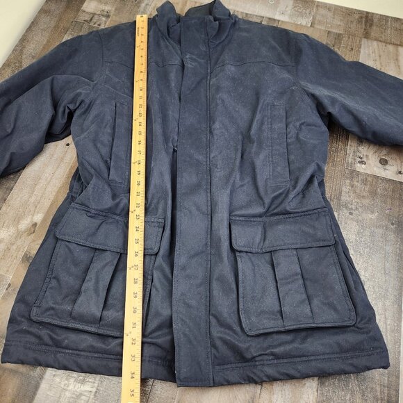 Vintage LL Bean size XL Quilted Lined Gore-tex Insulated Wool Polyester Jacket - Picture 6 of 10